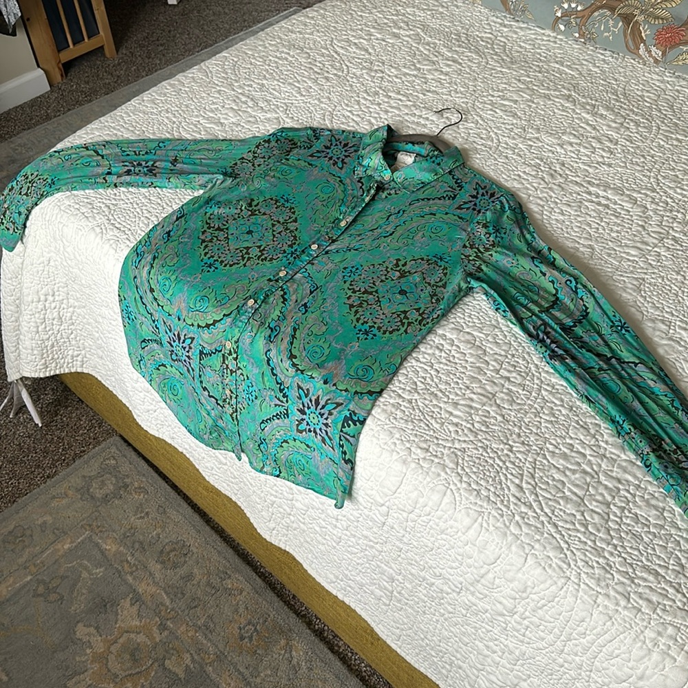 J. Crew cotton/silk “The Perfect Shirt” - Picture 2 of 10